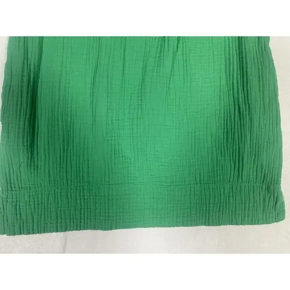 J Crew Women’s Short-Sleeve Gauze Popover Dress Sz LP Beach Resort Cruise Vacay - Picture 4 of 13